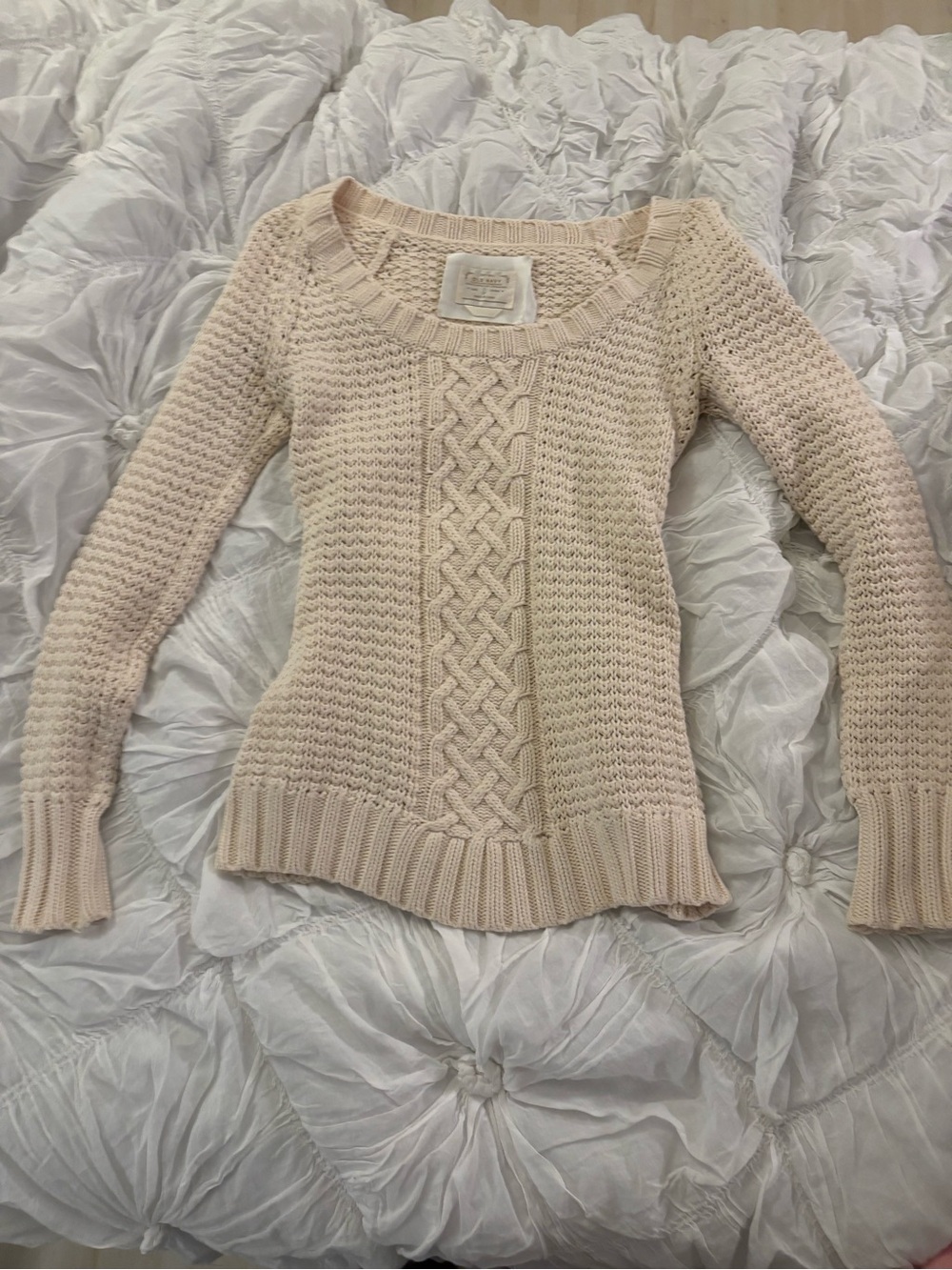 Vintage Old Navy Cable-Knit Scoop Neck Sweater